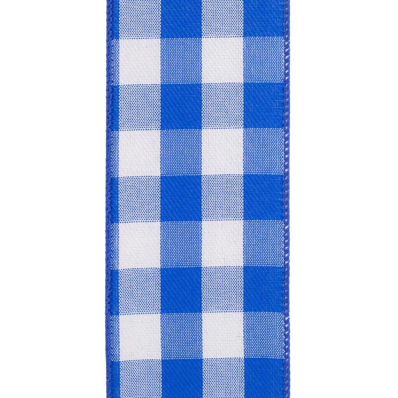 GiftWrap Etc. شريط سلكي مزخرف باللون الأزرق الملكي - 2 1/2 بوصة × 10 ياردات، تغليف عيد الميلاد للهدايا، إكليل، دعم الشرطة، عيد ميلاد، زفاف، ديكور مزرعة، يوم الذكرى - Image 4